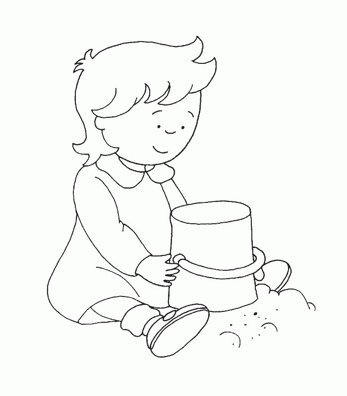 Plansa de colorat cu Caillou 22 15